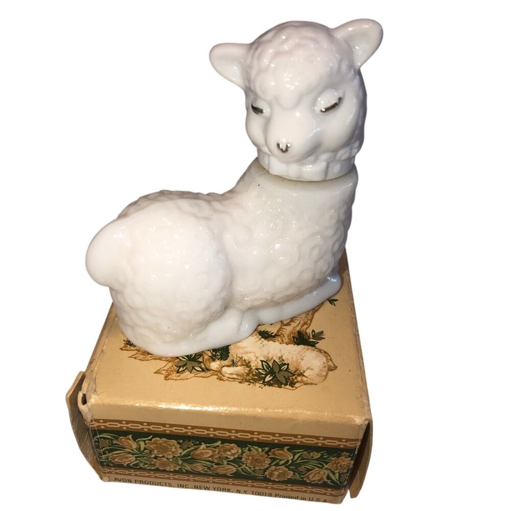 Vintage 1970s Avon Little Lamb Sweet Honesty Cologne Bottle Grandmillennial